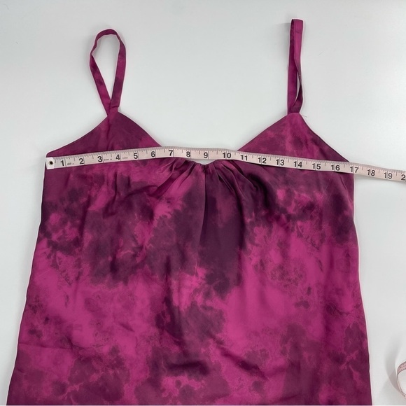 London Times Y2k Midi Whimsigoth Slip Dress in Plum Purple Satin 90s Medium - Picture 9 of 12